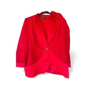 Natasha size 20 two piece Elegant Red Women's Jacket set